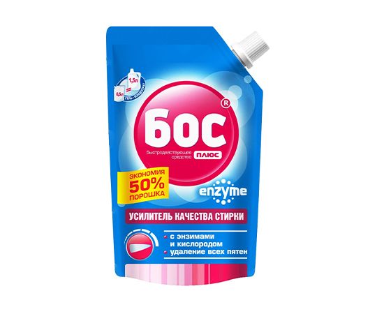 Підсилювач Бос Плюс Enzym якості прання гель, 500 мл (909245) thumbnail popup