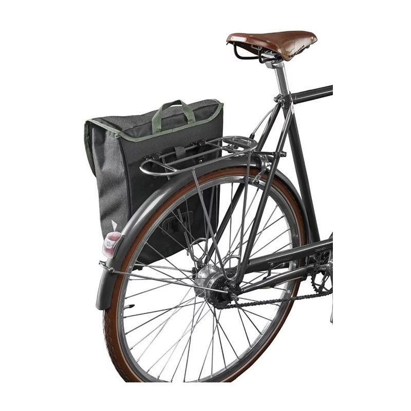 Велосумка на багажник із дощовиком 24 L Сrivit чорна із сірим (IAN374191_2104) thumbnail popup