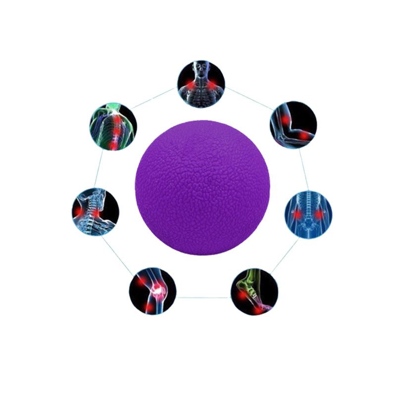 М'ячик масажний, EasyFit TPR, 6см, фіолетовий (EF-1061-V)МП - 29375 thumbnail popup