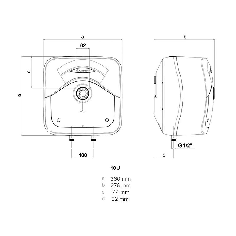 Водонагрівач ARISTON ANDRIS RS 10U/3 thumbnail popup