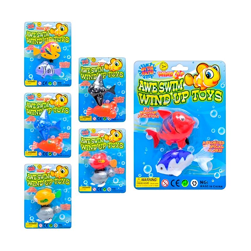 Водоплаваюча іграшка, рибки, 2 шт, заводна (M 0981)
 thumbnail popup