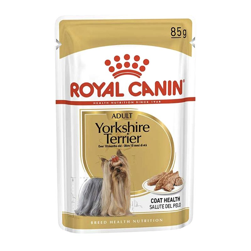 Вологий корм для дорослих собак породи йоркширський тер'єр Royal Canin Yorkshire Terrier Adult pouch thumbnail popup