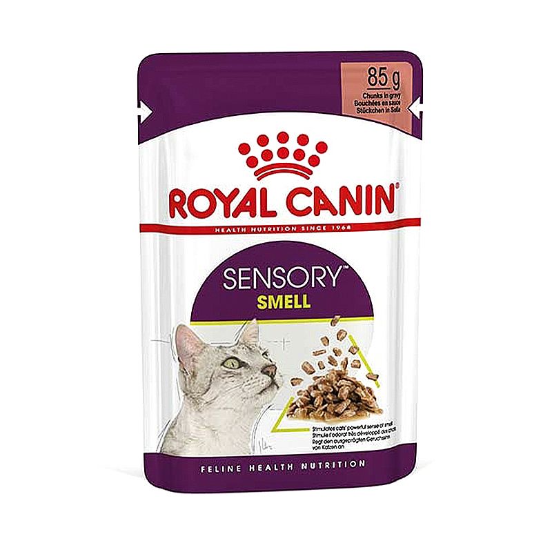 Вологий корм для вибагливих до запаху котів Royal Sensory Smell pouch у соусі 85 г thumbnail popup