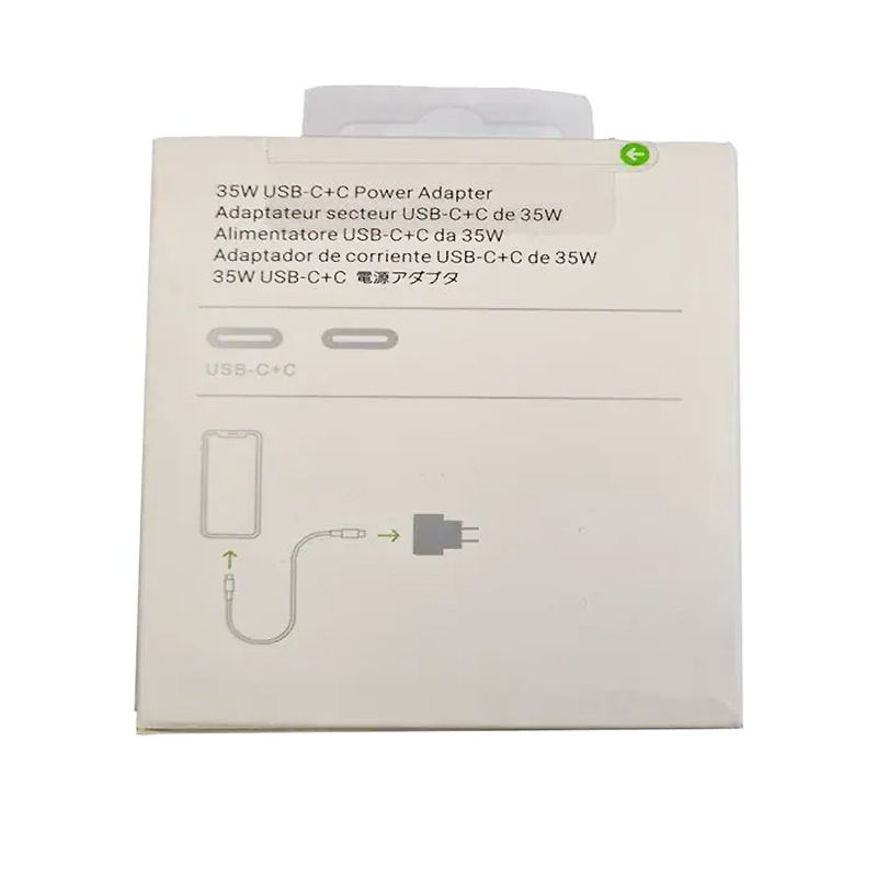 Зарядний пристрій Apple 2xUSB-C (Type-C) 35W original, в коробці thumbnail popup