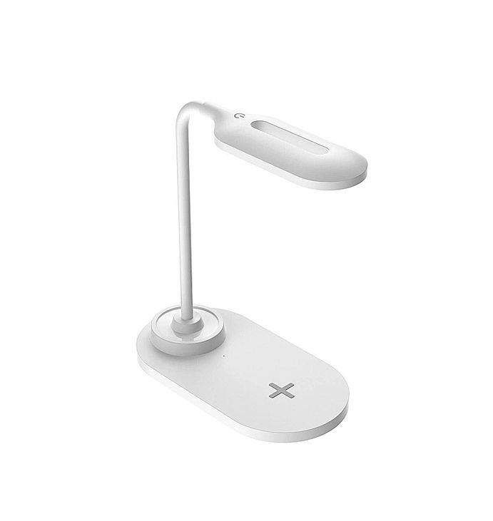 Зарядний пристрій Quick Charging бездротовий, з лампою, білий thumbnail popup