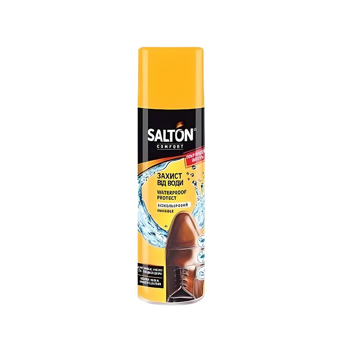 Засіб SALTON для захисту від води виробів зі шкіри, замші, нубука та тканини аерозоль 250 мл thumbnail popup