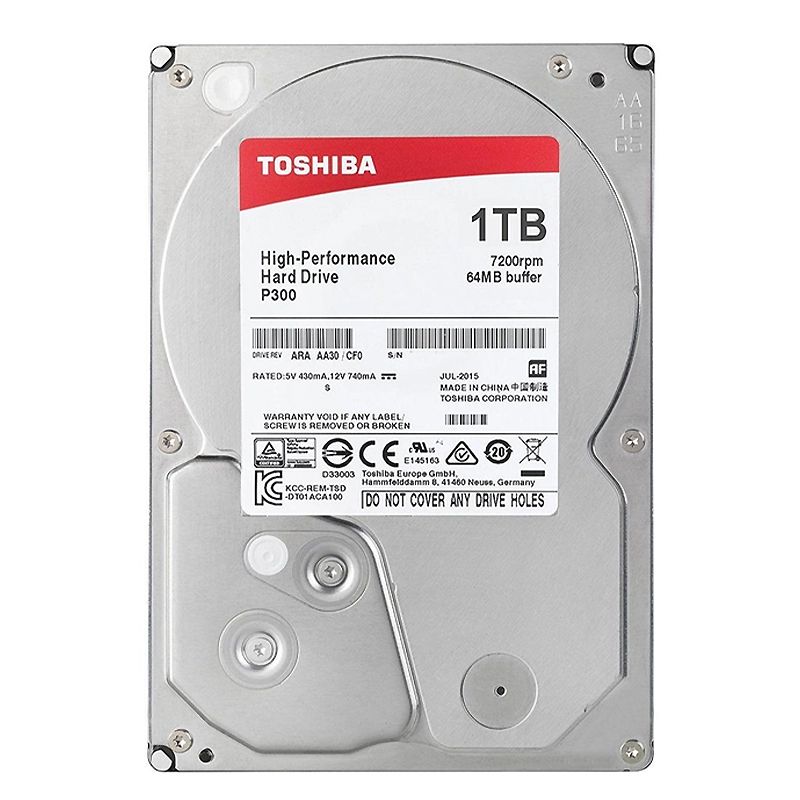 Жорсткий диск HDD 1,0Tb TOSHIBA 64Mb, 7200rpm, S-ATA-III; HDWD110UZSVA thumbnail popup