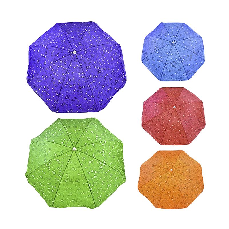 Зонт пляжний 5 кольорів, d=150см, довжина 180см /30/(C36390)
 thumbnail popup