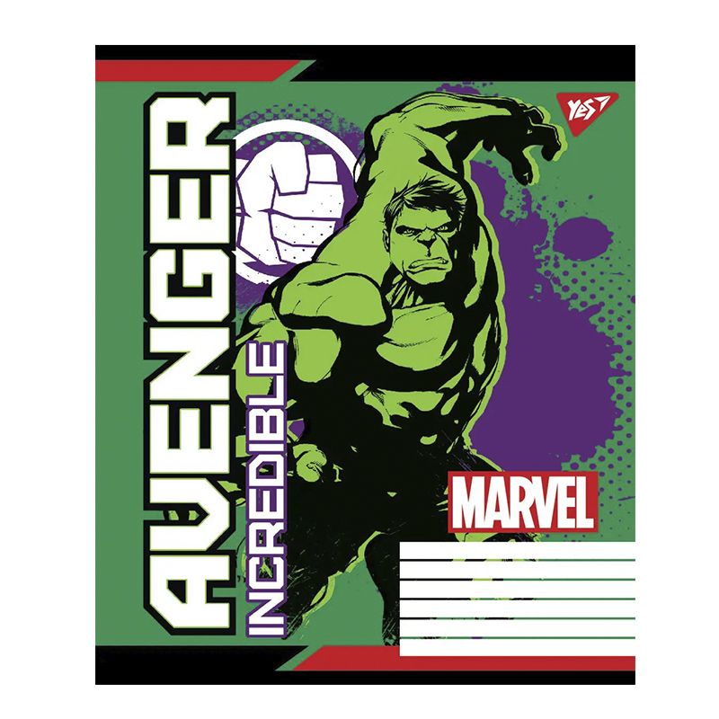 Зошит А5/12 лінія YES Avengers. Legends, 25 шт. в упаковці (M88749) thumbnail popup
