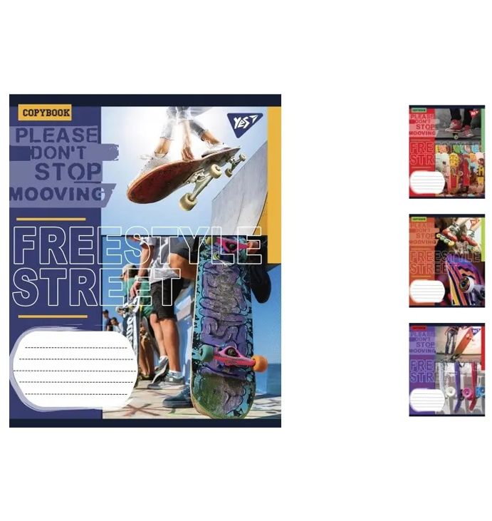 Зошит А5/36 клітинка YES Freestyle street, 15 шт. в упаковці (M103396) thumbnail popup