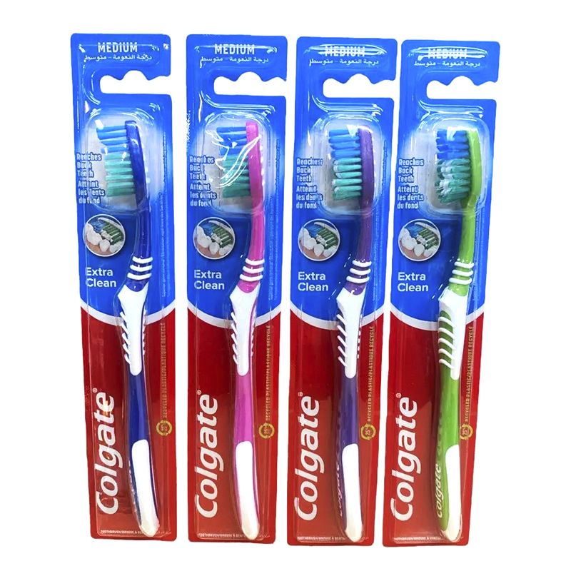 Зубна щітка Colgate Extra Clean, середня, 1шт thumbnail popup