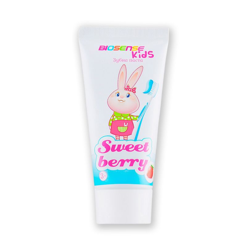 Зубна паста TM Biosense kids Sweet berry 3+, для дітей, 50 мл (149226)  BIOTON thumbnail popup