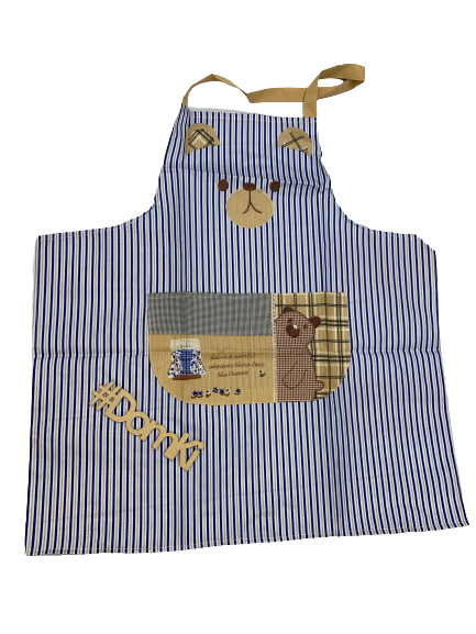 Фартух кухонний дитячій в полосочку, синій (АР652) - 1178