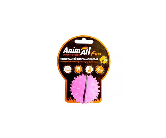 Іграшка AnimAll Fun м'яч каштан для собак, 5 см, фіолетова (127750)