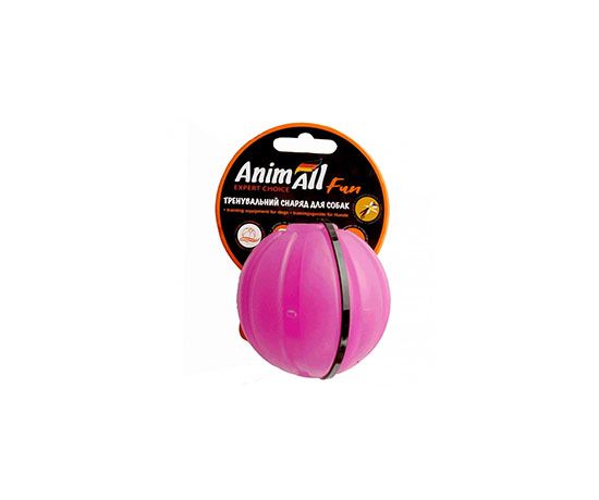 Іграшка AnimAll Fun тренувальний м'яч для собак, 7 см, фіолетова(130206)