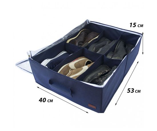 Органайзер для обуви на 6 пар ORGANIZE джинс 53 * 40 * 15 см (Jns-O-6)