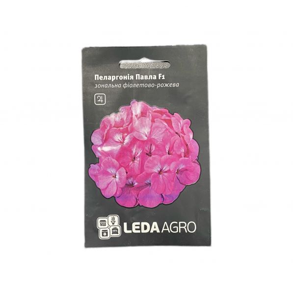 Семена TM LEDAAGRO Пеларгония Павла фиолетово-розовая смесь