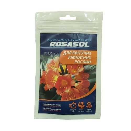 Добриво для квітучих кімнатних рослин ТМ Rosasol 100г (118016)