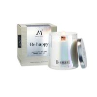 Свічка Menuet, Be happy, ароматична, 100% натуральний склад / ручна робота (M1012) thumbnail popup