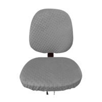 Чохол, MinkyHome, плюшевий із закритою спинкою на офісне крісло, універсальний, сірий, (MH-414) thumbnail popup