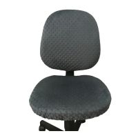 Чохол, MinkyHome, плюшевий із закритою спинкою на офісне крісло, універсальний, графітовий, (MH-044) thumbnail popup
