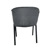 Чохол на офісний стілець, MinkyHome, плюшевий, натяжний, графіт (MH-208) - 45040 thumbnail popup