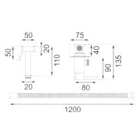 Душ гігієнічний REA, Loop Хром REA-B4106 для біде, хлом, латунь(REA-B4106) МП - 36215 thumbnail popup