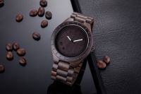 Годинник Uwood наручний дерев'яний (гіркий шоколад) - 13743 thumbnail popup