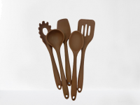 Набір кухонний А-PLUS силіконовий коричневий, 5 предметів (1922С) - 1118 thumbnail popup