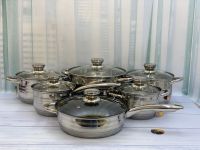 Набір посуду Edenberg з нержавіючої сталі 12 предметів (ЕВ-4040М) - 1293 thumbnail popup