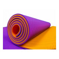 Килимок для йоги та фітнесу EasyFit TPE TC двошар.183х61х0,6 см, фіолетово-помаранч.(EF-1924-V/O) thumbnail popup