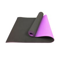 Килимок для йоги та фітнесу EasyFit TPE TC двошар.183х61х0,6 см, чорно-фіолетовий(EF-1924-B/V) thumbnail popup
