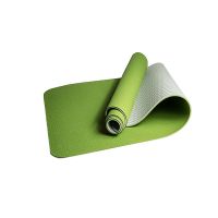 Килимок для йоги та фітнесу EasyFit TPE TC двошар.183х61х0,6 см, зелено-сірий(EF-1924-G/Gr) thumbnail popup