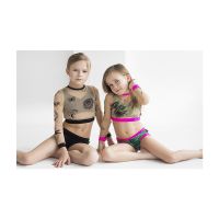 Купальник artGO sport,рашгард з сіточки SPF+Cristy+Alison тропік, для дівчинки 5 років (142) thumbnail popup