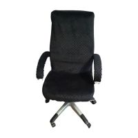 Чохол та підлокітники, MinkyHome, плюшевий, натяжний, на комп'ютерне крісло, чорний, (MH-376) thumbnail popup