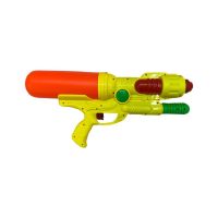Пистолет водный большой желто оранжевый с насосом thumbnail popup