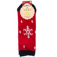Шкарпетки TM Корона C3234 махрові, сніжинка, червоні, р. 21-26  thumbnail popup