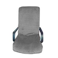 Чохол та підлокітники, MinkyHome, плюшевий, натяжний, на комп'ютерне крісло, сірий, (MH-063) thumbnail popup