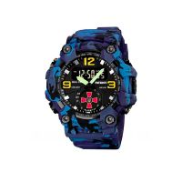 Тактичний багатофункц. водонепроникний годинник Skmei Black-Blue ZSU Box(1080-1688) thumbnail popup