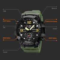 Тактичний годинник з подвійним часом Patriot 004 Camo Green DPS + Box(1080-1723)МП - 36687 thumbnail popup
