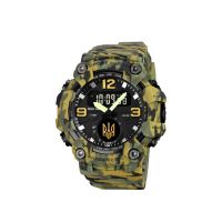 Тактичний годинник з подвійним часом Patriot 003 Camo Green Gold Ukraine Коробка (1080-1700-SV) thumbnail popup