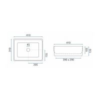 Умивальник REA Anita Mini REA-U0952, білий, (REA-U0952) thumbnail popup