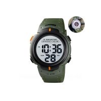 Водонепроний світлодіодний годинник з гравіюванням ЗСУ Skmei Army Green Tactic UA Box (1080-1604) thumbnail popup
