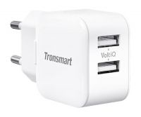 Зарядний пристрій Tronsmart W02 Dual Port USB Wall Charger White (100070) thumbnail popup