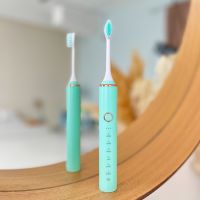 Зубна щітка Sonic 612 Electronic Toothbrush електрична + 5 насадок, зелена (578787) - 23338 thumbnail popup