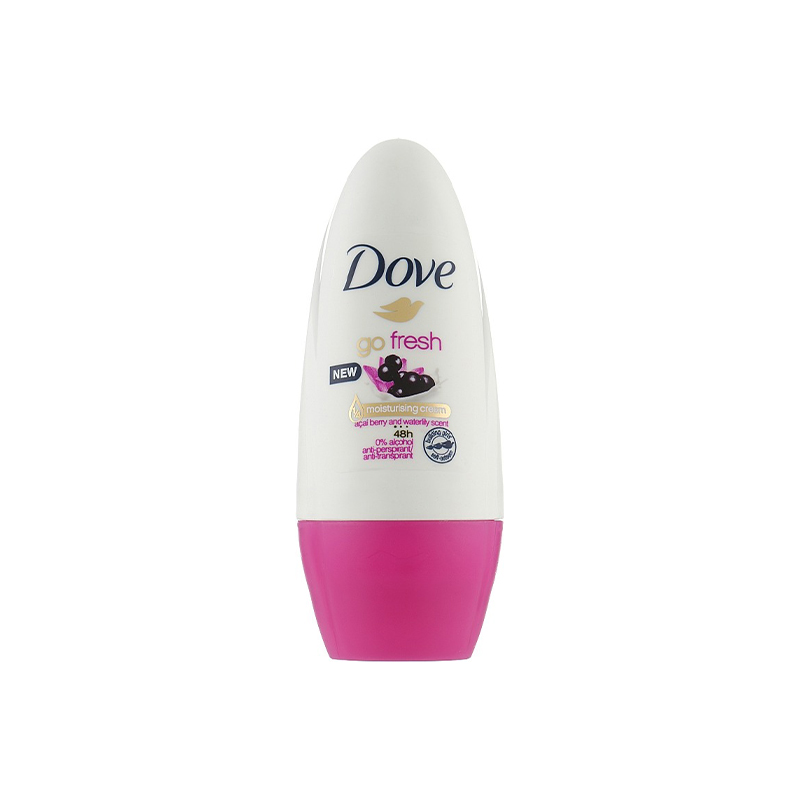Дезодорант Dove Go Fresh Asai Berry & Waterlily Scent, кульковий, жіночий, 50 мл (17779)
 large popup