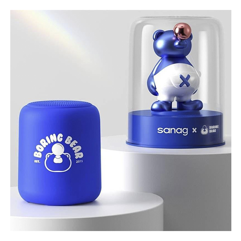 Дитяча музична Bluetooth колонка Sanag X6S з мікрофоном та іграшкою в комлекті Синій (Sanag-blue)
 large popup