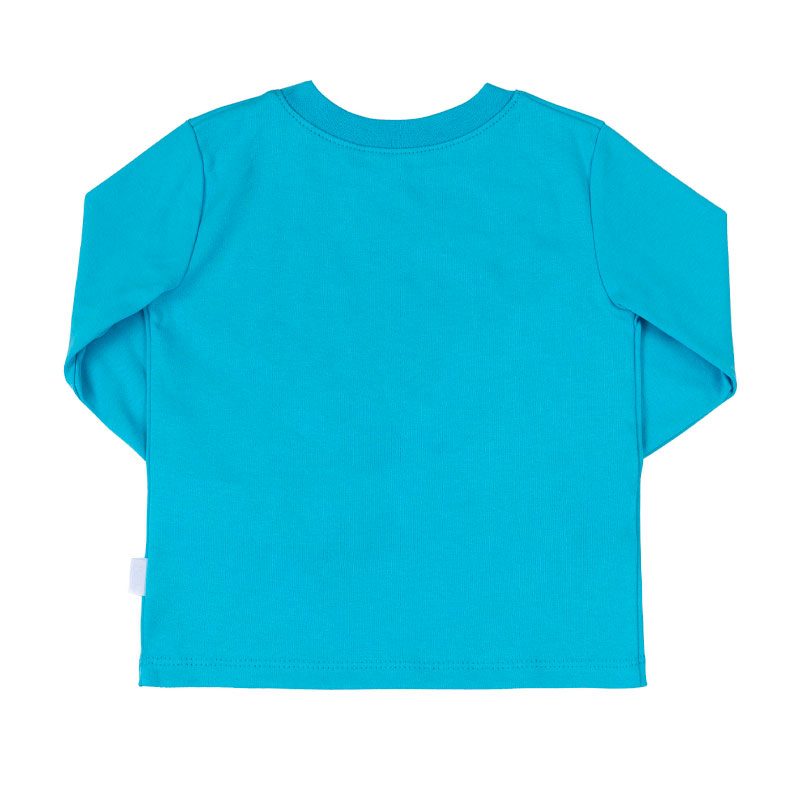 Піжамка Bembi дитяча універсальна, лонгслів зі штанами,блакитна з малюнком, р.104 (ПЖ53 4Z1) large popup