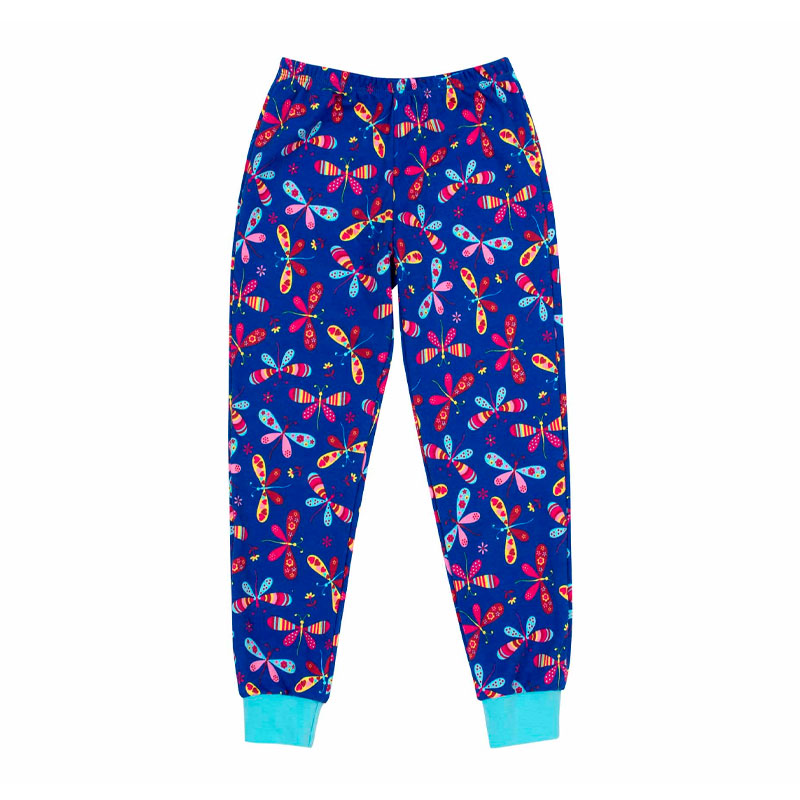 Піжамка Bembi дитяча універсальна, лонгслів зі штанами, світло блакитний, синій, р.134 (ПЖ53 A81) large popup