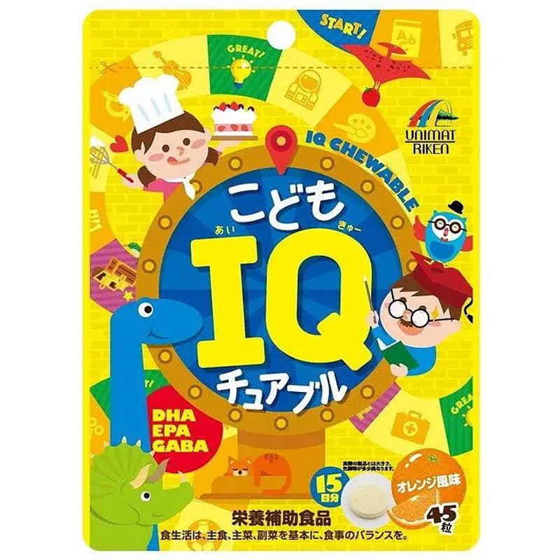 Дитячі жувальні вітаміни, IQ Chewable For Kids, 45г (441085) large popup